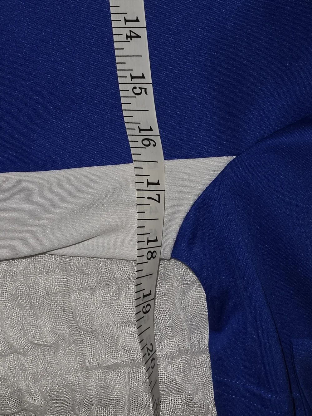 adidas Blue and White Kids' Athletic Jersey Size: Large